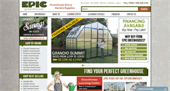 Desktop Screenshot of epicgreenhouses.com
